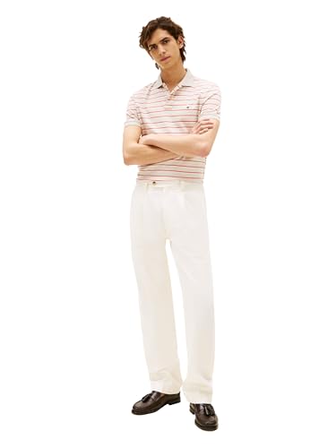 Image of Tommy Hilfiger Mens Short Sleeve Casual Polo Shirts in Regular Fit with Liquid Cotton