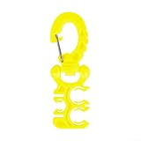 Clip per tubo ARA a sgancio rapido a 3 fori, per regolatore di seconda fase, per attacco a ingranaggi organizzati (giallo)