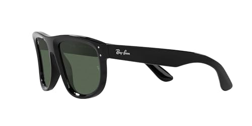 Ray-Ban Rbr0501s Boyfriend Reverse, Gafas Unisex Adulto, Negro/Verde Oscuro, 56 mm