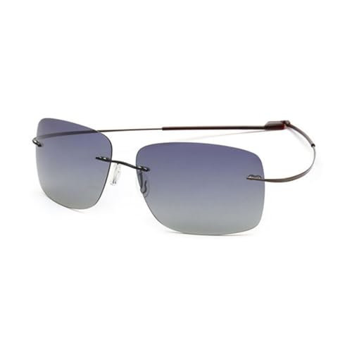 Lunettes de soleil en titane pur sans monture pour une élégance durable