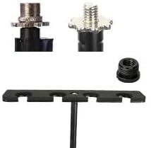 Miniatura 9 de Soporte de micrófono múltiple para soporte de micrófono, organizador de micrófono múltiple y pantalla para micrófonos con cable e inalámbricos,