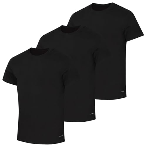 Ted Baker Mens 3-Pack Stretch Cotton Crew Neck T-Shirt - Black - L