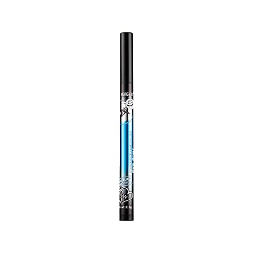 Pack of Colored Contacts for Eyes Strong Black Waterproof Sweat-Proof Non-Smudging Smoky Cool Liquid Eyeliner Quick-Drying Easy to Apply 9ml Eyeliner Tube (Blue, One Size)