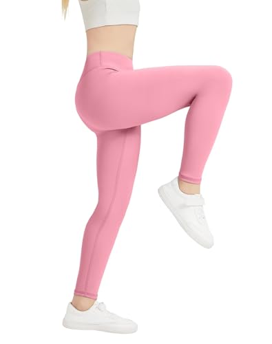 Rolimaka 4 Pack Girls Leggings Kids Athletic Dance Tights Yoga Pants Leggings for Girls Youth Active Running Workout Pants3