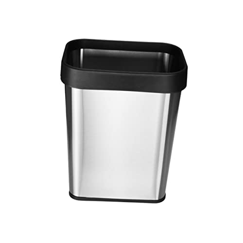Basurero de Acero Inoxidable con Tapa para Cocina Oficina