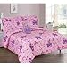Elegant Home Multicolor Pink Purple Princess Palace Castle Design 8 Piece Comforter Bedding Set for Girls / Kids Bed In a Bag With Sheet Set & Decorative TOY Pillow # Princess Palace 2 (Full Size)