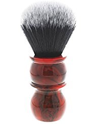 Yaqi Red Marble Handle Tuxedo Synthetic Shaving Brush