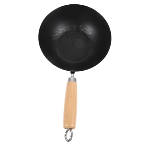 Wok de hierro pequeño antiadherente para cocina miniatura 7