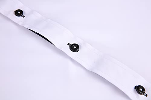 Alex Vando Mens Dress Shirt Wrinkle Free Regular Fit 4-Way Stretch Button Down Shirts