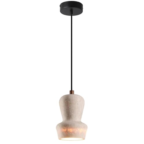 Lustre en travertin jaune : la poésie de la pierre de grotte pour illuminer votre chevet