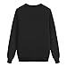 Familys Christmas Sweatshirt Matching Round Neck Family Matching Sweatshirt Long Sleeve Pullover Tops Fashion Blouse, Black, 2-3 Years
