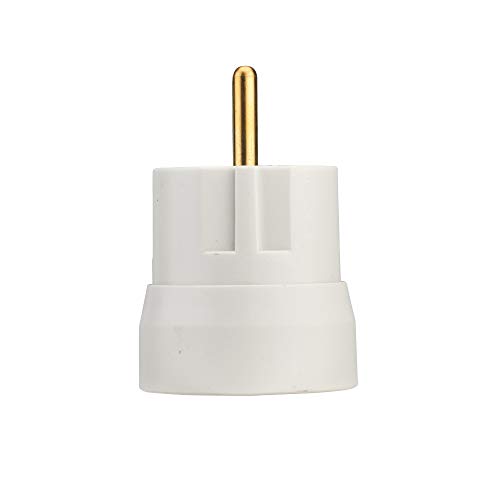 DEBFLEX - Adaptateur France/Allemagne - Adaptateur de Voyage 2P+T 10/16A - pour Brancher Fiche Française sur Prise Allemande - Blanc (Lot de 4) – vue 5