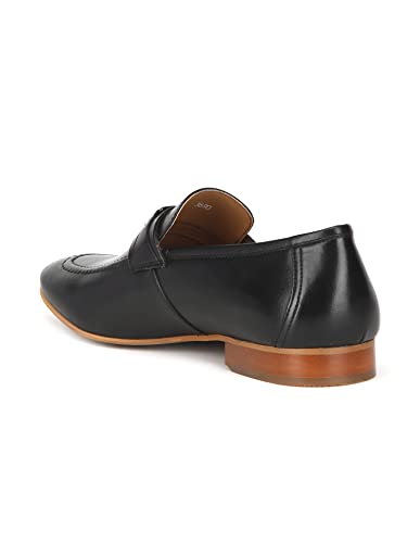 Image of Arrow Men's Wellington Black Leather Slip ON-8 UK (2FA21467Z01)