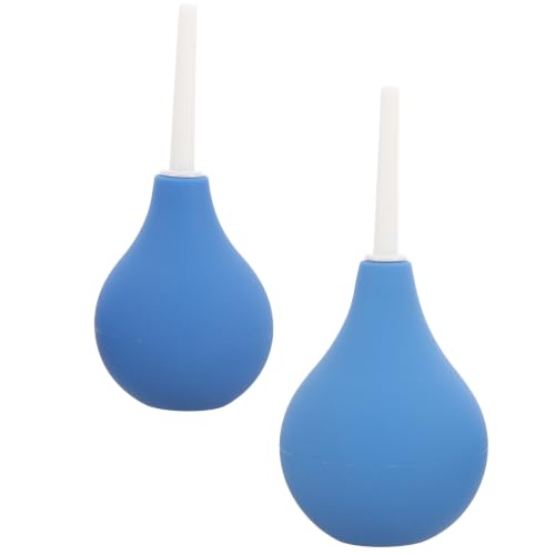 Housoutil Kit de Nettoyage Auriculaire 2 Pièces Ampoules en Silicone 89ml et 160ml pour Lavage Sûr Oreilles Adultes et Garçon et Filles