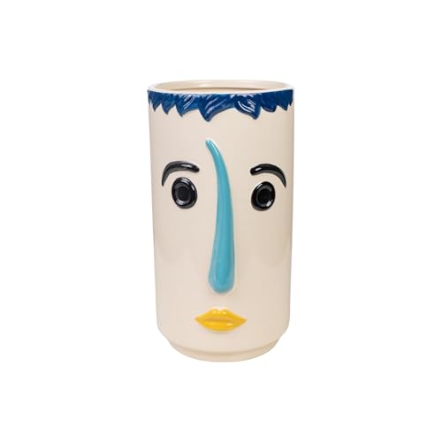 Vase visage céramique coloré design moderne original - 2