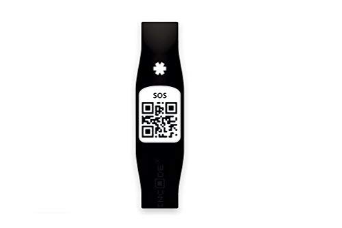 Preisvergleich Produktbild Silincode SOS Notfall-Armband schwarz