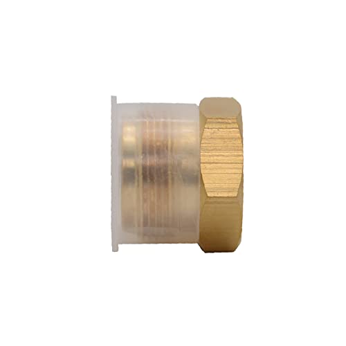 HASAYAKI Messing-Rohrverschraubung, 1 Zoll-20 Außengewinde x 1/4 Zoll NPT Innengewinde - 1 Packung Cover