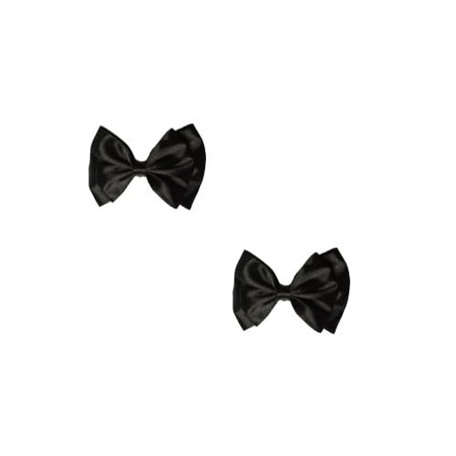 Dress to Match Charming Fabric Stylish Bow Hair Clips/Back Pin (3.07inch) for Girls, Women 2 Layer Small, Pack of 2 - Black (B0CJYCD2R1) Amazon Price History, Amazon Price Tracker