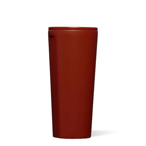 Corkcicle Insulated Tumbler with Sliding Lid, 24 oz, Brick