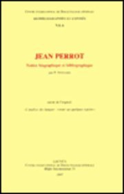 Paperback Jean Perrot, Notice Biographique Et Bibliographique Suivie de l'Expose: L'Analyse Des Langues: Retour Sur Quelques Reperes [French] Book