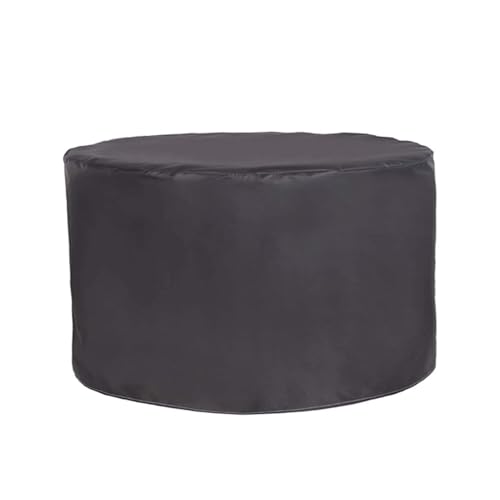 Funda redonda resistente al agua para muebles de patio, protector de mesa circular para todo tipo de clima, dobladillo elástico, funda para muebles de jardín y bistró
