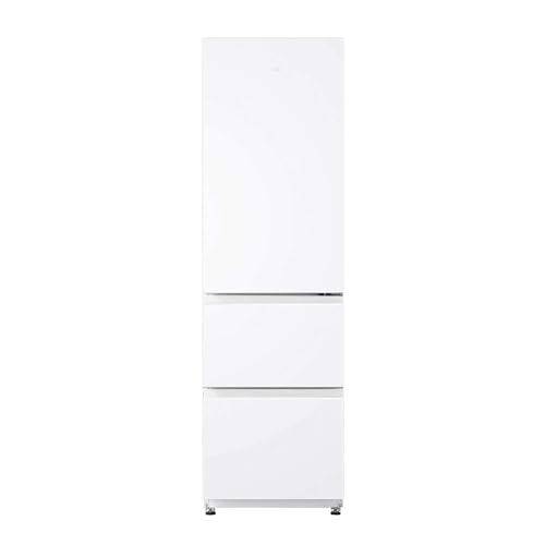 Haier 3D HTR3518ENMW HTR3518ENMW Kühlschrank mit DirectAccess, kreisförmig AirFlow, 303 l, My Zone Pro, ECO-Funktion, Total No Frost, An 54,5 cm, Invertermotor, LED-Licht, internes Display, Weiß