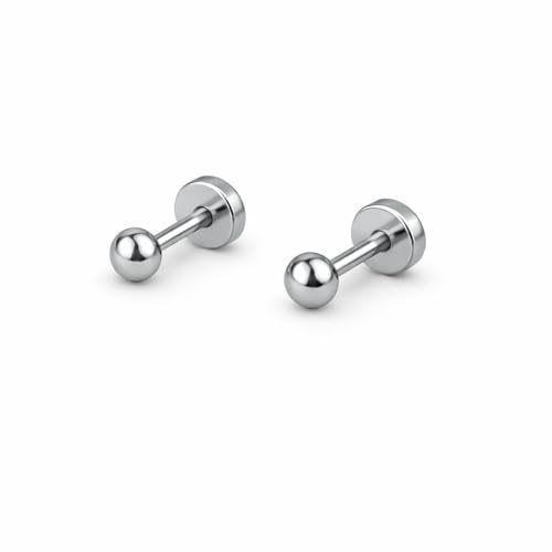 Image of 925 Sterling Silver 18K Gold 1 Micron Plating Dot Stud Earrings for Women & Girls | Lightweight & Tarnish Resistant