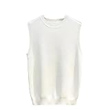 Léger et respirant, ce pull sans manches en laine mélangée est assez chaud pour les temps froids sans être encombrant. Meilleur choix pour le printemps, l'automne et l'hiver.