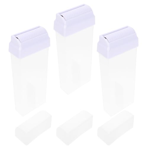 Beatifufu Botellas de Cera Depilatoria para Viaje, 3 Piezas de Plástico Abs, Minimizan el Desorden y Garantizan Larga Duración, Ideales para Uso Doméstico y DIY