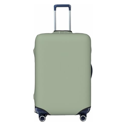 Sage Green Colour Luggage Cover, Protective Washable Suitcase Cover - Travel High Elastic Fibers Suitcase Protector Fits Large