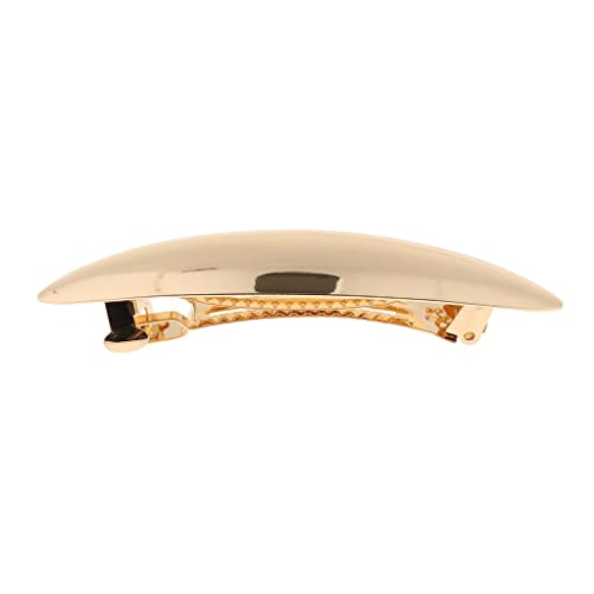 Metal Automatic Leaf French Barrette Large Hair Clip