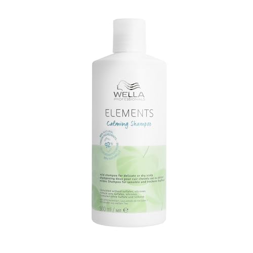 Wella Professionals ELEMENTS Champú Calmante - Cuero cabelludo seco y delicado - Sin Siliconas ni Sulfatos, 500ml