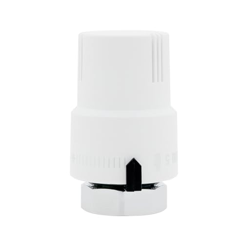 VANCOCO M30×1,5 mm Tête Thermostatique Radiateur, Thermostat Radiateur Blanc, Robinet Thermostatique Radiateur avec Protection Contre Le Gel