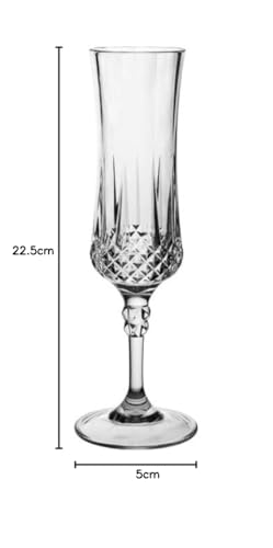 Copas de champán de policarbonato Gatsby de 7 oz translúcidas y altamente resistentes 2