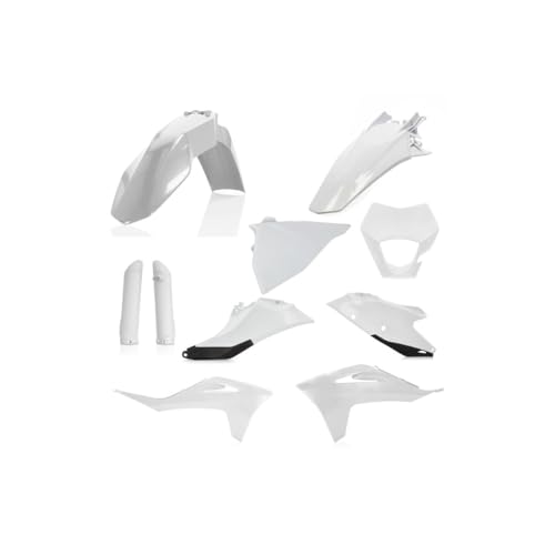 Kit plastique GASGAS EC ECF21 blanc noir ACERBIS pour habillage moto cross