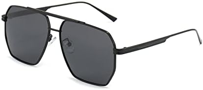 Bubboo Retro übergroße quadratische polarisierte Sonnenbrill