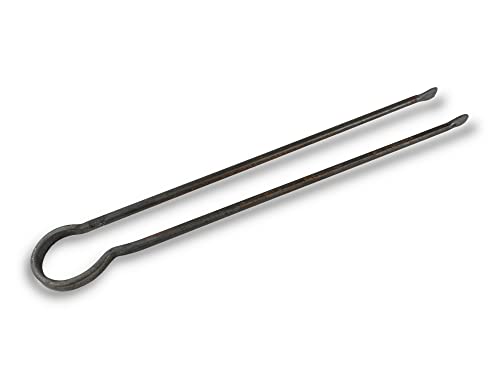 Pince à bois modèle acier forgé brut 50 cm | Accessoire pour entretien poêle à bois barbecue chaudière cheminée feu | Pour braises bûches charbon de...