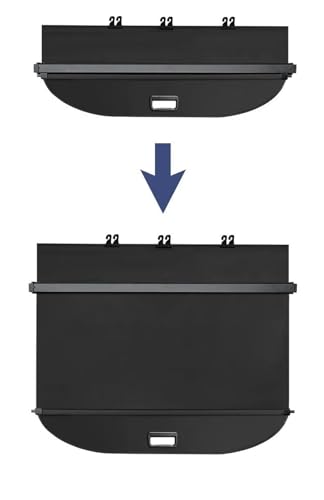 Cubierta de carga maletero retráctil estante para Shuttle 15-18 7