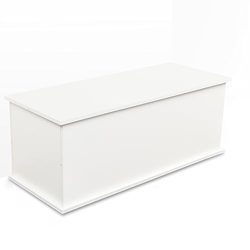 40´´ Storage Chest Trunk, Modern Wood Chest Kids Toy Box Organizer with Lift Top and 2 Safety Hinges Sturdy and Large Storage Trunk for any Playroom, Bedroom and Living Room