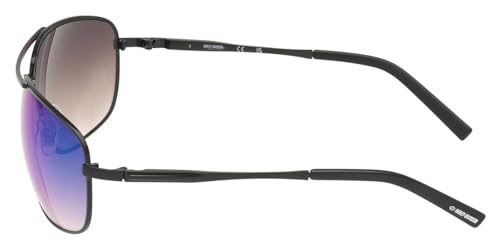 Harley-Davidson Men's Navigator Sunglasses Matte Black Frame Gradient Lens2