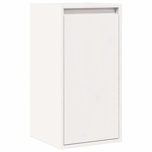 Estantería de pared blanca madera pino maciza estantes repisas organizador vertical libros 2