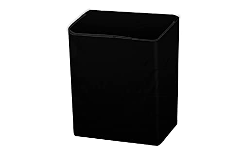 Image of Stylista Waterproof and Dustproof Polyester Washing Machine Cover Compatible for Godrej 10 Kg Semi-Automatic Top Loading WSEDGE NEO 100 5.0 PB3 SLGR, Black