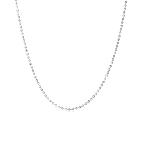Collier de chaîne de perles en argent sterling 925 bijoux pour femmes