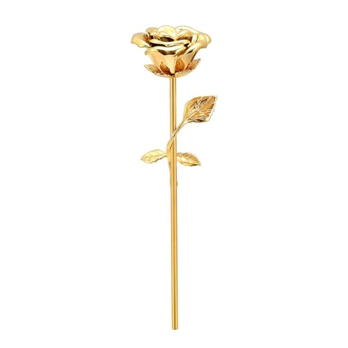 MYPOWER Urnas funerarias de Acero Inoxidable con Forma de Flor de Rosa para Cenizas humanas, urnas conmemorativas para cremación AA_d