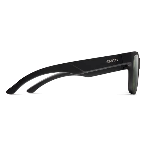 Smith Lowdown 2 Sunglasses Matte Black/Chromapop Polarized Gray Green #TOP2