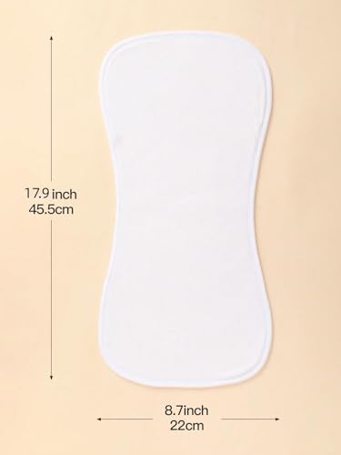 Image of 6 Pack Cotton Baby Burp Cloths Extra Absorbent Soft for Baby Boys and Girls