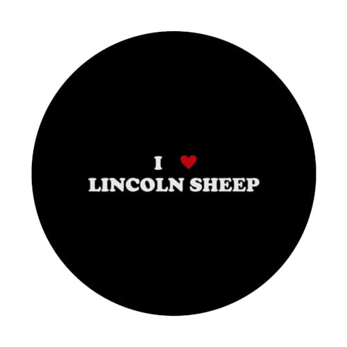 I Heart Breed Cattle Farmer - I Love Lincoln Sheep PopSockets Swappable PopGrip, Black - Image 3
