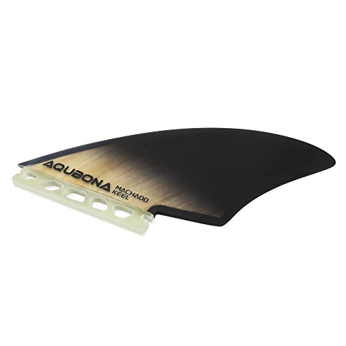 AQUBONA Twin Keel Fins, Single Tab Dual Tabs Fins Surfboard Fins, Twin Fin Fishtail Surfboard Fins Twin Keels - Smooth Fiberglass Flex - Thumbnail 6
