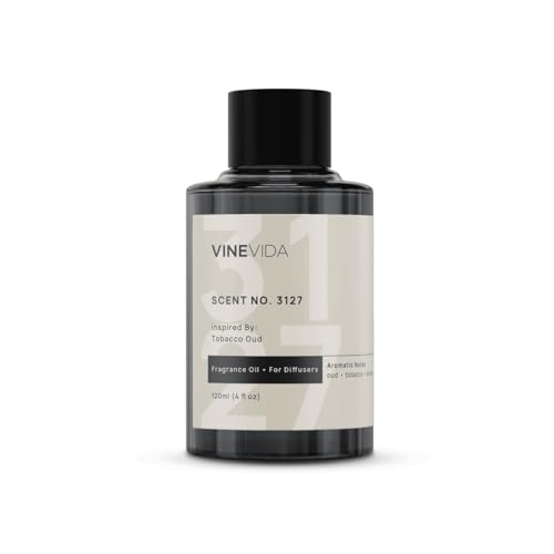 VINEVIDA [4 Oz] Inspired by: Tobacco Oud; Diffuser Oil Refill | Premium Scent Diffuser Oil for Home | Non-Toxic Fragrance