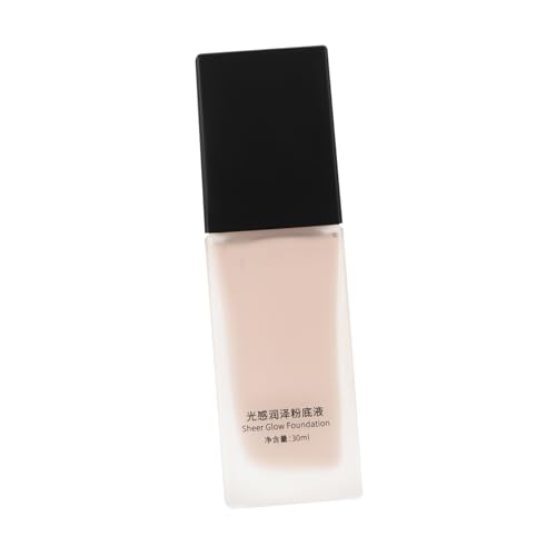 Didiseaon base líquida base liquida cosmetica decoración de base liquida correctora esteras para el hogar hidratante garrota raincoat fluido de base de mujer base Vidrio Black
